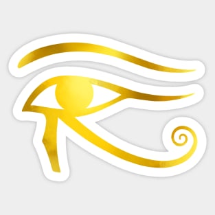 Golden Eye of Horus Sticker